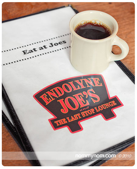 Endolyne Joe's Menu & Coffee