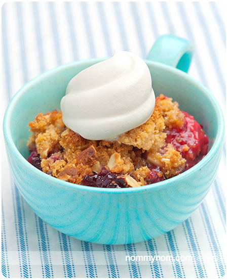 Cup of Crispy Berry Crumble