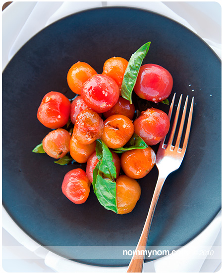 Sexy Peeled Cherry Tomato Salad at Allium Restaurant